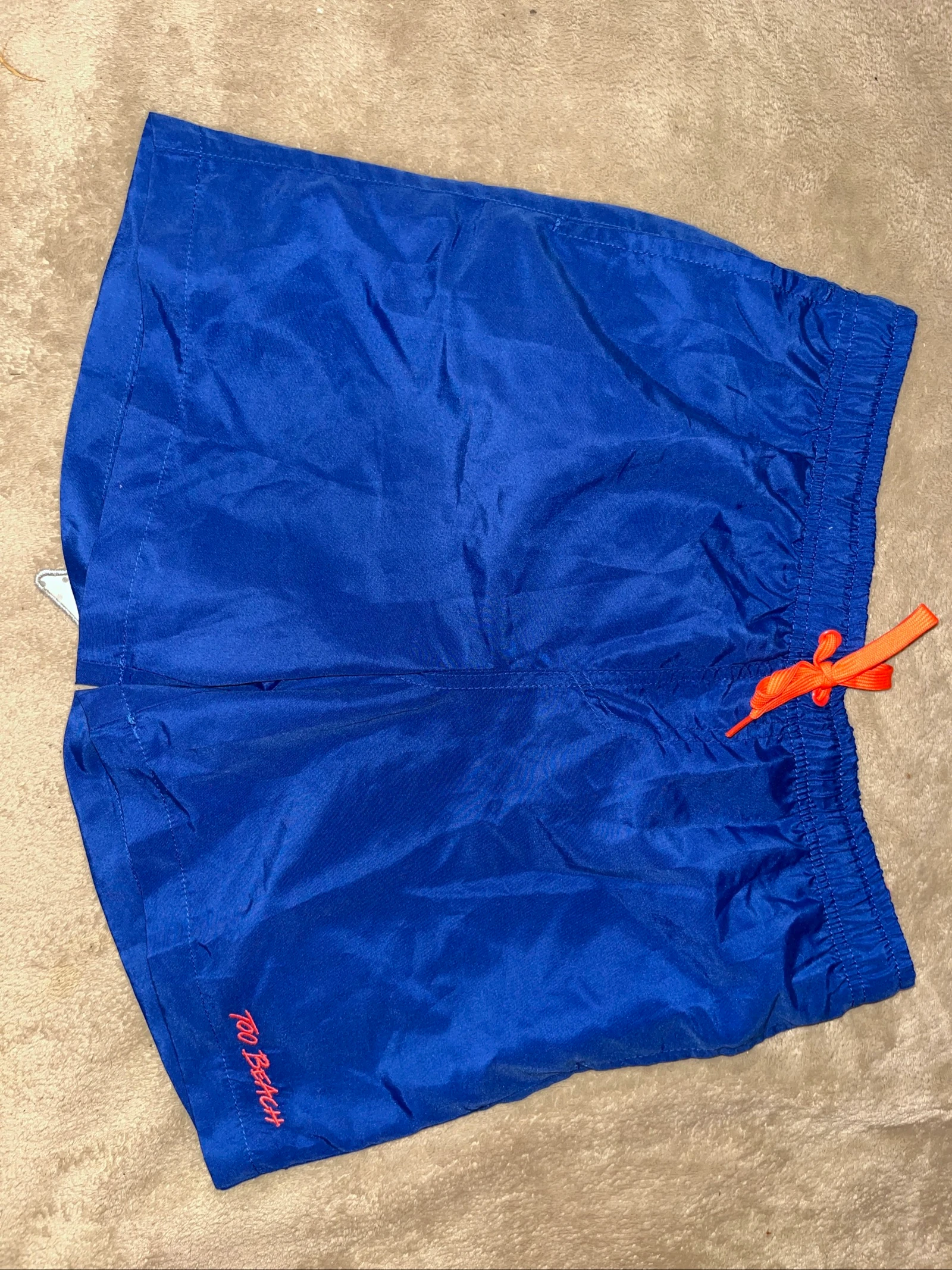 Maillot de bain garçon 14 ans bleu et orange neuf